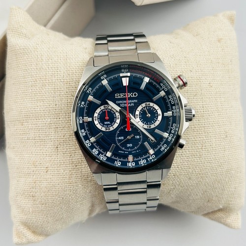 Seiko essentials ssb407 blue - seiko,